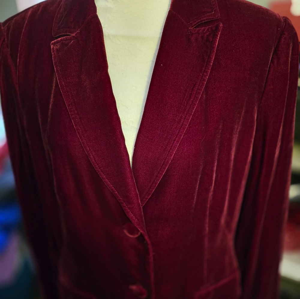 Style & Co Elegant Velvet Jacket/Blazer